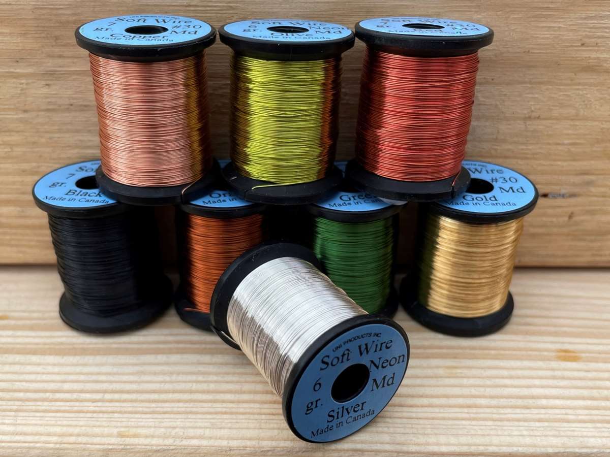 Uni Soft Copper Wire Fine 0.2mm Brown Fly Tying Materials